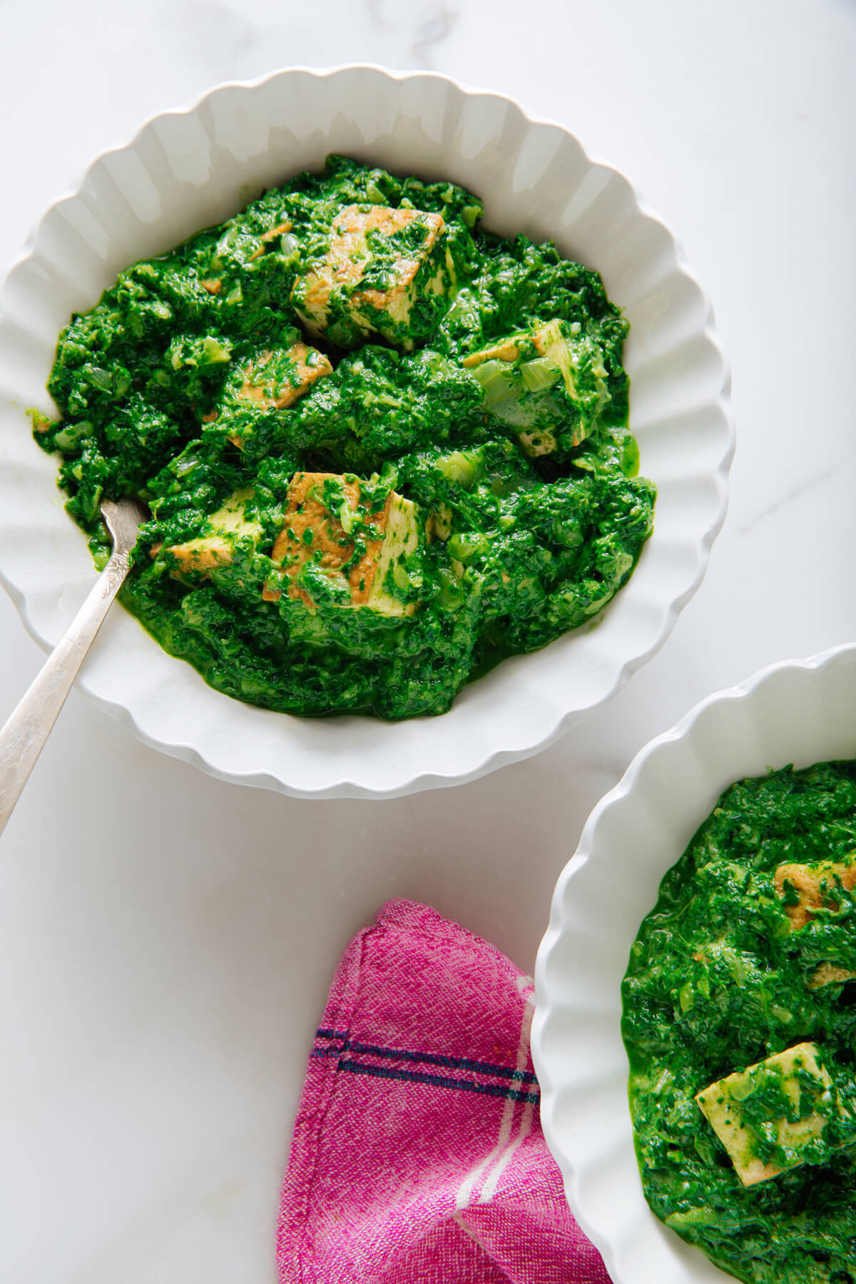 Homemade Palak Paneer with Silky Spinach Gravy