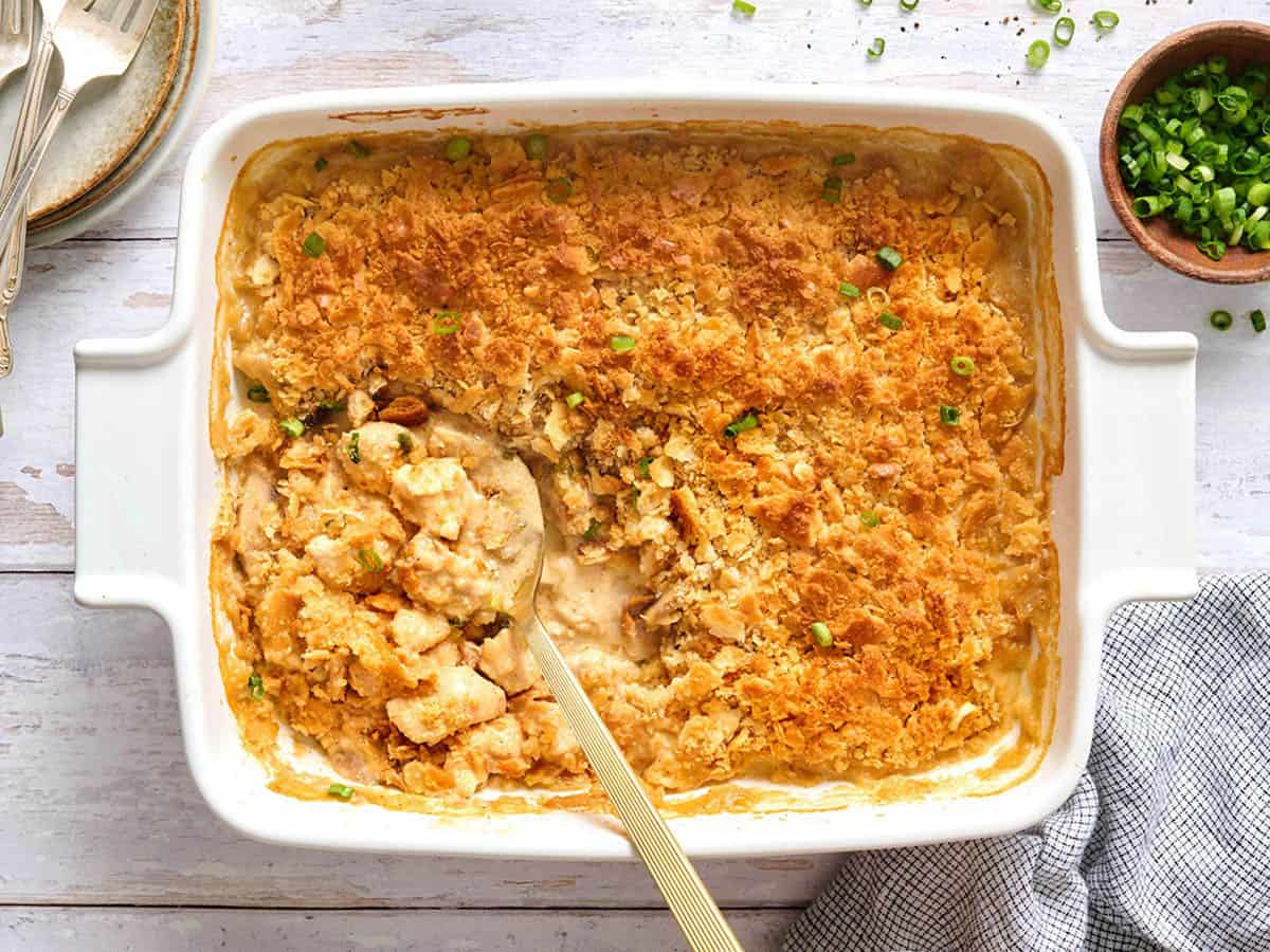 Million Dollar Chicken Casserole with a From-Scratch Creamy Sauce
