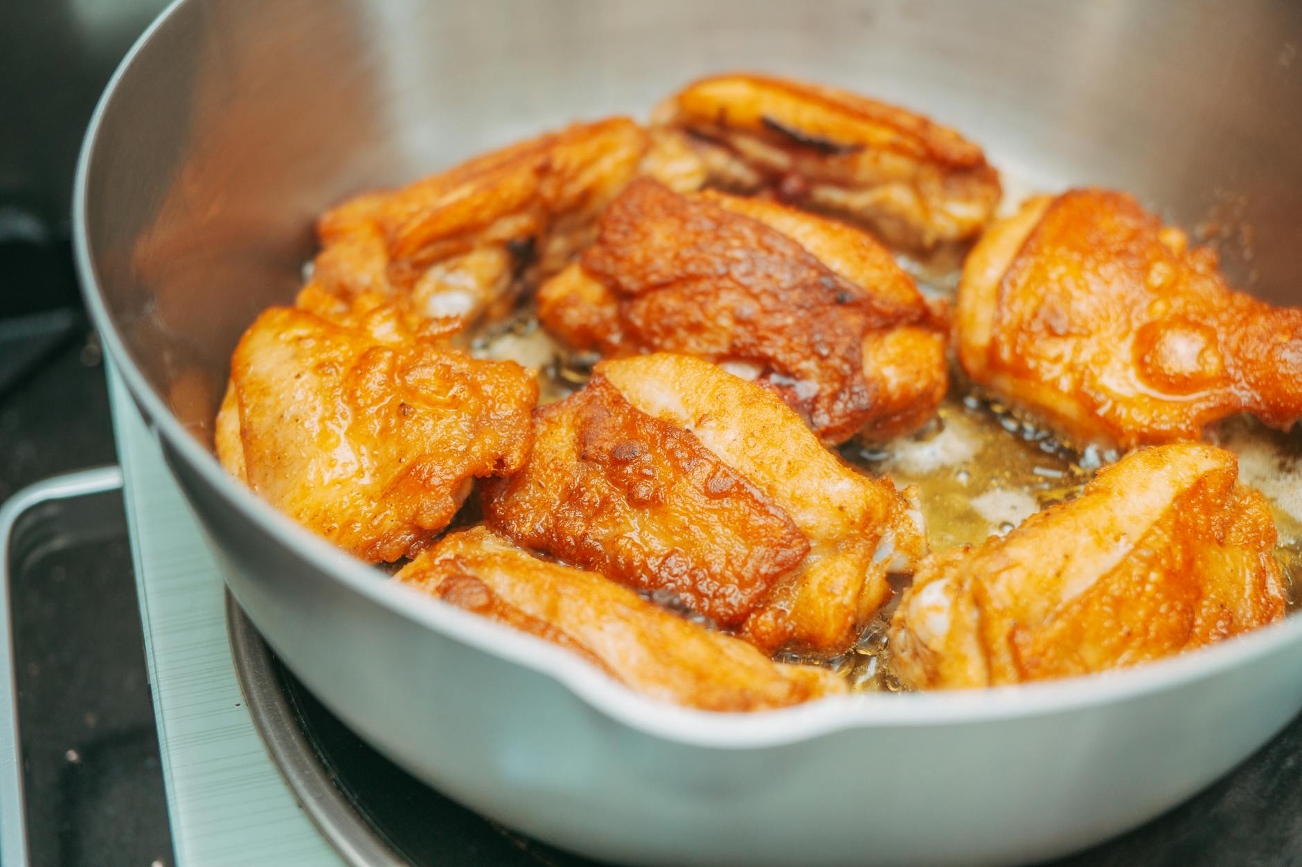 Miso Butter Chicken Thighs with Roasted Baby Potatoes