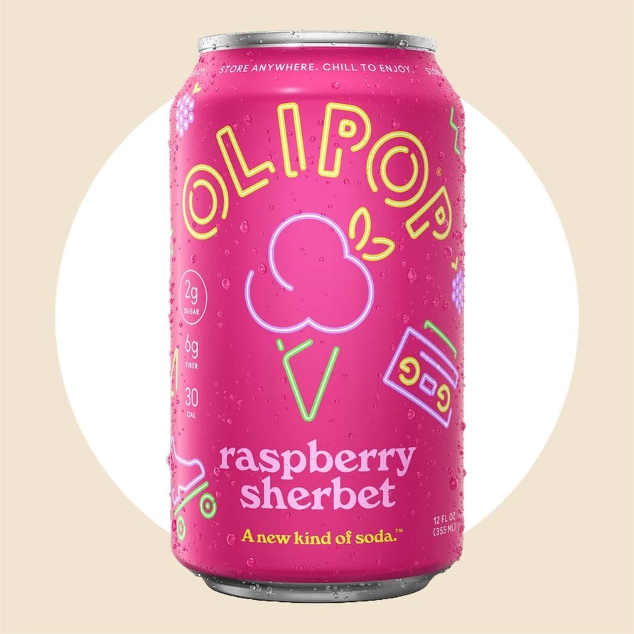 Olipop's Raspberry Sherbet Soda Captures a Classic Frozen Dessert
